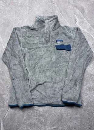 Polaire Patagonia synchilla grise et bleu taille M femme moumoute douce polartec, marque: Patagonia, état: Très bon état, taille: M / 38 / 10, 60,00 €, 63,70 € Protection acheteurs incluse