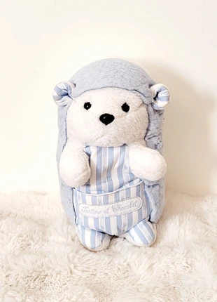 Peluche hérisson Tartine et Chocolat bleu et blanc rayé – Doudou luxe bébé 34 cm – Très bon état, brand: Tartine et Chocolat, condizioni: Ottime, taglia: Taglia unica, €12.00, €13.30 include la Protezione acquisti