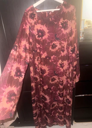 ASOS curve lange jurk met print, merk: ASOS Design, staat: Veelgebruikt, maat: 6XL / 52 / 24, € 15,00, € 16,45 inclusief Kopersbescherming