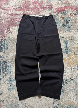 Ralph Lauren Polo Jeans Black Cotton Pants  – 90s Workwear / Vintage Baggy Fit, brand: Ralph Lauren, condizioni: Ottime, taglia: M, €42.50, €45.33 include la Protezione acquisti