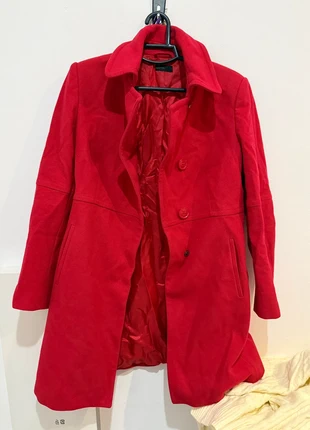 Chaqueta de paño rojo, marque: Benetton, état: Neuf sans étiquette, taille: L / 40 / 12, 10,00 €, 11,20 € Protection acheteurs incluse
