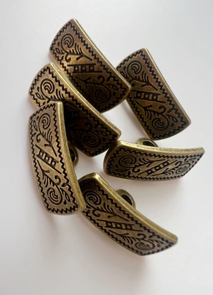Decorative metal buttons - set of 6, brand: Buttons, condition: New without tags, £2.60, £3.43 includes Buyer Protection