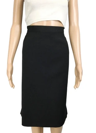 Jupe noire coupe droite Caroline Rohmer - Taille 48 - Classique et ceinturée, merk: Caroline Rohmer, staat: Heel goed, maat: 4XL / 48 / 20, € 19,00, € 20,65 inclusief Kopersbescherming Pro