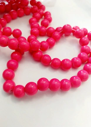 Lot de 20 perles rondes en verre rose 8 mm – Bijoux DIY, marke: Rose, zustand: Neu, 1,00 €, 1,75 € inklusive Vinted-Käuferschutz