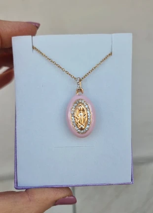 Collana con ciondolo smaltato con madonnina, staat: Nieuw met prijskaartje, € 5,00, € 5,95 inclusief Kopersbescherming