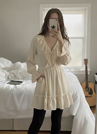 Robe Crème Volants, marca: Tendance, estado: Muy bueno, tamaño: S / 36 / 8, 52,99 €, 56,34 € Protección al comprador incluida