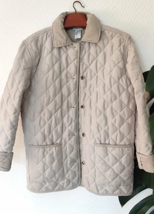 Veste matelassée vintage gris beige 38 col velours côtelé barn Barbour, marca: Vintage, estado: Muy bueno, tamaño: M / 38 / 10, 26,00 €, 28,00 € Protección al comprador incluida