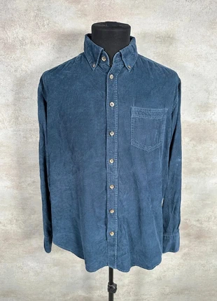Chemise Vintage En Velours Côtelé / Corduroy Canda bleue en relief taille M, brand: Vintage Dressing, condition: Very good, size: M, €13.00, €14.35 includes Buyer Protection Pro