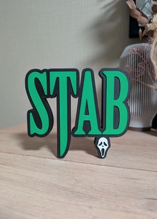 Stab logo décoratif Scream Ghostface 15x13cm Excellent état Fanart, marke: Scream, zustand: Sehr gut, 15,00 €, 16,45 € beinhaltet Vinted-Käuferschutz Pro