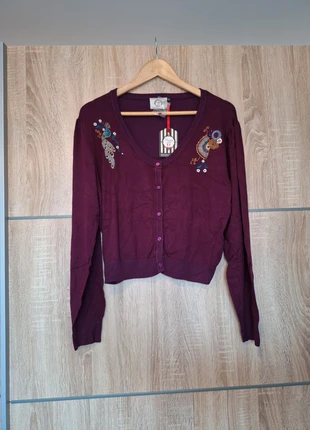 "Peacock" cardigan - Banned - Maat 3XL 46, merk: Dancing Days by BANNED, staat: Nieuw met prijskaartje, maat: XXXL / 46 / 18, € 22,50, € 24,33 inclusief Kopersbescherming Pro