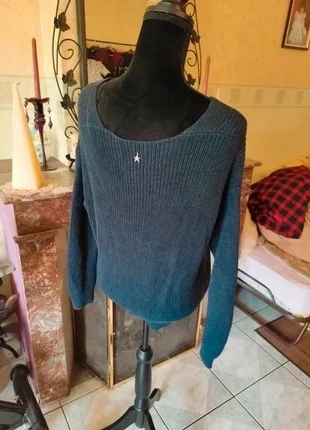 Sweat pull bleu marine maille pailleté Sud Express S/36 vintage y2k navy blue jumper glittery, marque: SUD Express, état: Très bon état, taille: S / 36 / 8, 12,00 €, 13,30 € Protection acheteurs incluse