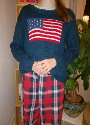 Sweater with American flag, marca: Shein, estado: Bueno, tamaño: XS / 34 / 6, 2,00 €, 2,80 € Protección al comprador incluida