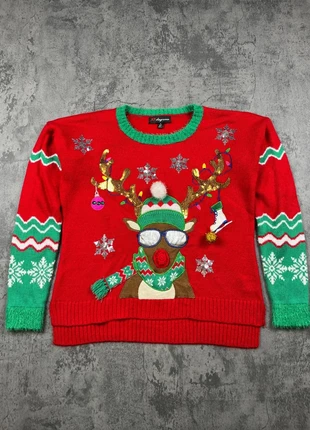 Vintage Christmas Sweater Gilet – Ugly Xmas Funny Classic Santa’s reindeerUSA Style Unisex – Size L, merk: Vintage Dressing, staat: Heel goed, maat: L, € 30,00, € 32,20 inclusief Kopersbescherming Pro
