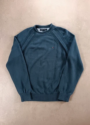 Pull col rond en maille Tommy Hilfiger | 100% coton bleu | taille M pour homme, marca: Tommy Hilfiger, estado: Muy bueno, tamaño: M, 24,90 €, 26,85 € Protección al comprador Pro incluida