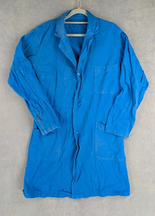 Blouse Mi-Longue Bleu de Travail Vintage 70s Au Perroquet Made France M Sanforized French, brand: au perroquet, condition: Satisfactory, size: M, €34.90, €37.35 includes Buyer Protection Pro