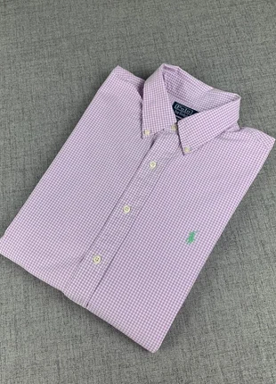 Chemise Ralph Lauren à carreaux / rose - violet et blanc / taille L / RAL-051, marque: Ralph Lauren, état: Très bon état, taille: L, 33,30 €, 35,67 € Protection acheteurs (Pro) incluse