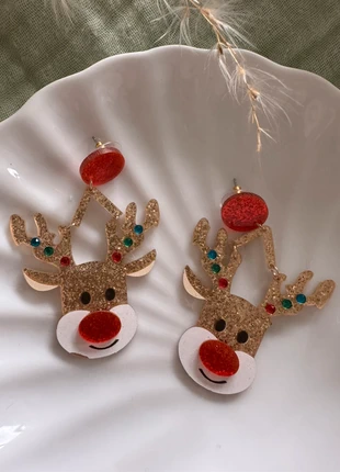 Cute Reindeer Christmas Earrings, condition: New without tags, £5.50, £6.48 includes Buyer Protection