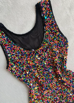 Vintage top Sequins beads Y2K, marke: Vintage Dressing, zustand: Sehr gut, größe: S / 36 / 8, 18,00 €, 19,60 € inklusive Vinted-Käuferschutz