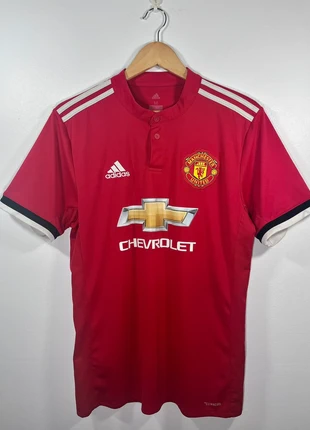 Men's Manchester United Football Shirt Home 2017/18 Adidas Jersey Red Medium, brand: adidas, condition: Very good, size: M, £24.00, £25.90 includes Buyer Protection Pro
