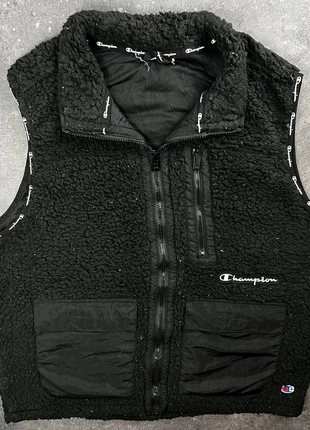 Polaire sans manches Champion sherpa noir poches logo brodé - M homme - polyester 2PL 27, marque: Champion, état: Très bon état, taille: M, 14,00 €, 15,40 € Protection acheteurs (Pro) incluse