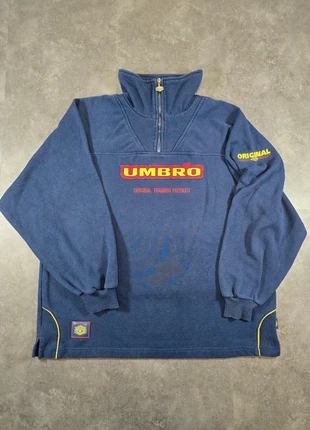 Half zip 1/4 | Umbro | Bleu | Homme | Taille L | Oversize | Logo brodé | Vintage, marque: Umbro, état: Très bon état, taille: L, 25,00 €, 26,95 € Protection acheteurs incluse