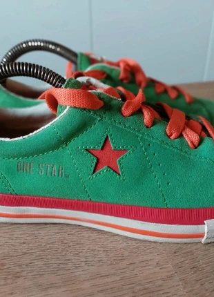 Converse One Star Suede. Sample.Prototype. Rare . Collector . Vert,rouge,orange . taille 37.5,Us 5, marca: Converse, estado: Muito bom, tamanho: 37.5, €190.00, €200.20 inclui Proteção do Comprador
