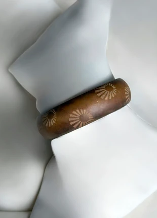 Bracelet en bois gravé vintage Y2K - style bohème ethnique, brand: y2k, condition: New without tags, €10.00, €11.20 includes Buyer Protection