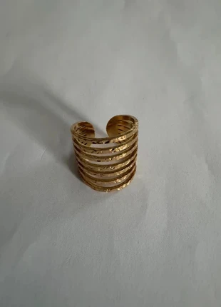 💍 Bague dorée ajourée – design unique & raffiné, condition: New without tags, size: Adjustable, €11.90, €13.20 includes Buyer Protection