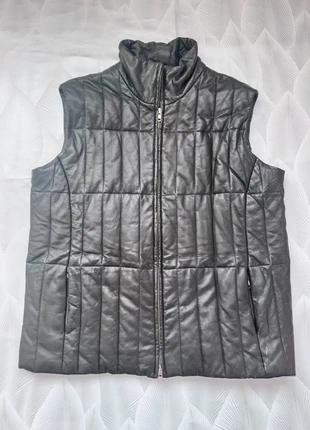 Chaleco vintage de piel auténtica con relleno térmico, marque: Pielini, état: Très bon état, taille: M, 30,00 €, 32,20 € Protection acheteurs incluse