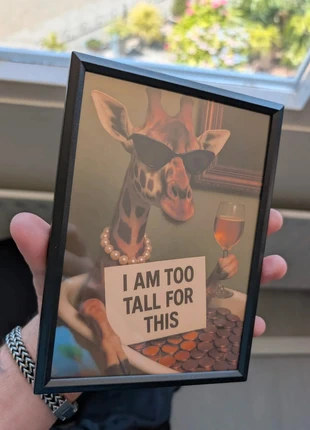 I'm to tall for this ingelijste poster, merk: iam to tall fot this, staat: Heel goed, € 9,99, € 11,19 inclusief Kopersbescherming Pro