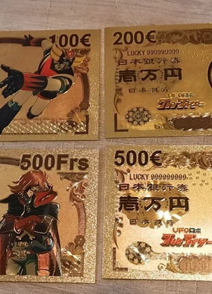 Lot de 4 Billets de Goldorak et Albator, merk: Goldorak, staat: Nieuw zonder prijskaartje, maat: Universeel, € 16,00, € 17,50 inclusief Kopersbescherming