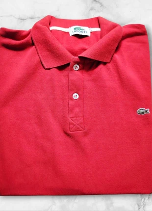Polo Lacoste – Rouge – Taille XL, merk: Lacoste, staat: Heel goed, maat: XL, € 20,00, € 21,70 inclusief Kopersbescherming