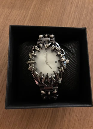 Montre Y2K Gothique Flamme Noir et Blanc Homme/Femme Quartz Métal Noir Étanche, marke: y2k, zustand: Neu, größe: Einheitsgröße, 34,50 €, 36,93 € inklusive Vinted-Käuferschutz