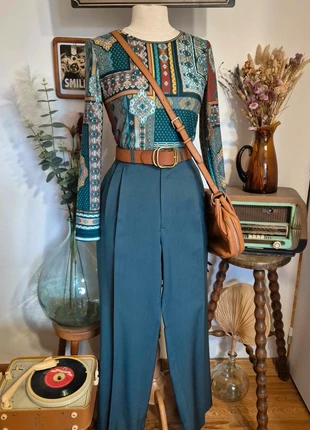 Pull fin multicolor motif style cachemire, marca: Escorpion, estado: Muy bueno, tamaño: S / 36 / 8, 12,00 €, 13,30 € Protección al comprador incluida