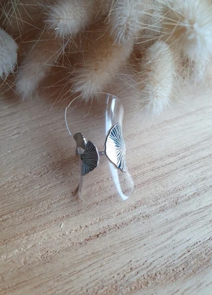 Bague ajustable feuille de ginkgo en acier inoxydable argent, marque: ZAG, état: Neuf sans étiquette, taille: Ajustable, 12,00 €, 13,30 € Protection acheteurs (Pro) incluse