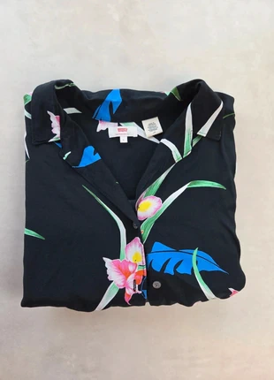 levis chemise hawaïenne homme l noire fleurs tropicales viscose 🌺, marca: Levi's, estado: Muy bueno, tamaño: L, 13,00 €, 14,35 € Protección al comprador incluida