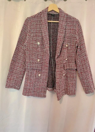 Blazer motif pied-de-poule bordeaux, marca: Shein, estado: Nuevo sin etiquetas, tamaño: M / 38 / 10, 5,00 €, 5,95 € Protección al comprador incluida