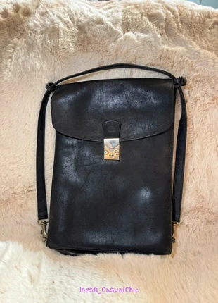 Sac vintage Henri Sauvagnat – Cuir noir - Très bon état, marque: henri sauvagnat, état: Très bon état, 22,50 €, 24,33 € Protection acheteurs incluse