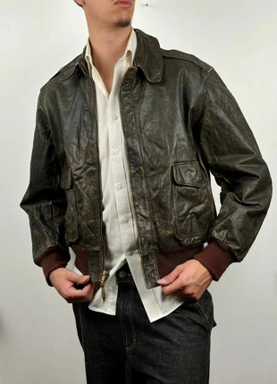 Veste/Manteau Cuir Banana Republic Vintage 90s Made in USA Noir délavé Taille L, brand: Banana Republic, condition: Very good, size: L, €95.00, €100.45 includes Buyer Protection Pro