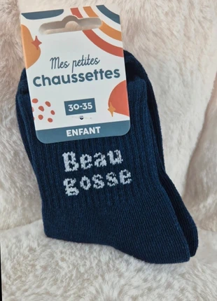 Chaussettes “Beau Gosse”, merk: Chaussettes, staat: Nieuw met prijskaartje, maat: EU 31 - 33, € 4,00, € 4,90 inclusief Kopersbescherming Pro