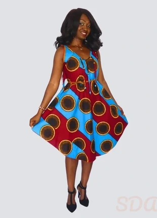 Robe bazin africain évasée légère, brand: Africa, condizioni: Ottime, taglia: M / IT 42 / EU 38, €43.00, €45.85 include la Protezione acquisti Pro