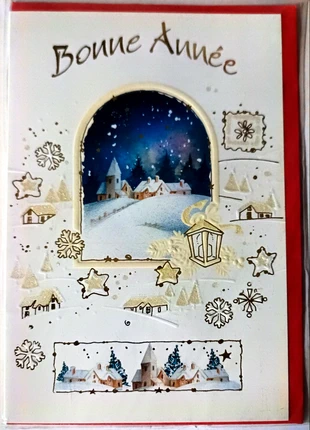 Jolie carte postale double Bonne année 15 neuve, marke: Jolie, zustand: Neu, mit Etikett, 1,00 €, 1,75 € inklusive Vinted-Käuferschutz