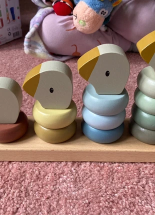 Little dutch opstapel ringen/blokken, ganzen, baby, merk: Little Dutch, staat: Nieuw zonder prijskaartje, maat: 12-18 maanden / 80 cm, € 6,00, € 7,00 inclusief Kopersbescherming