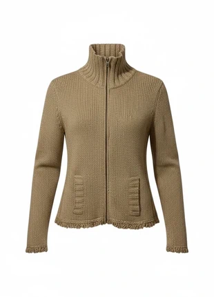 Gilet half zip beige foncé cachemire Chamail Brussels Femme - Taille 38 (FR M)., marca: Cachemire, estado: Muito bom, tamanho: M / 38 / 10, €25.00, €26.95 inclui Proteção do Comprador