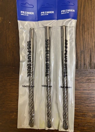SDS Masonry Drill Bit 10mm x 210mm Qty x 3 Premier Drills UK, Brick & Concrete, brand: SDS, condition: New, £3.00, £3.85 includes Buyer Protection