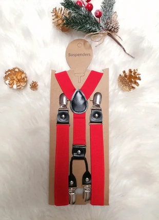 Bretelles vintage rouges et noires tendance mariage 2026, marque: GMMboutique, état: Neuf sans étiquette, 6,00 €, 7,00 € Protection acheteurs (Pro) incluse