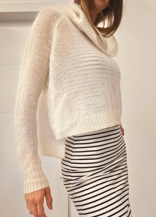 Mohair blend fuzzy sheer knit oversized sweater, marque: River Island, état: Neuf sans étiquette, taille: M / 38 / 10, 23,00 €, 24,85 € Protection acheteurs incluse