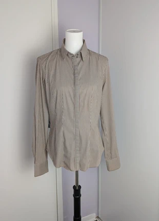 Chemise femme marron à rayure blanche camaïeu 44, brand: Camaïeu, condizioni: Ottime, taglia: XXL / IT 48 / EU 44, €4.00, €4.90 include la Protezione acquisti