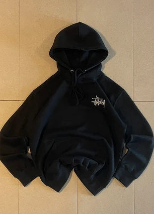 Sweat hoodie pull à capuche Stussy - Noir - taille M - logo broder, brand: Stüssy, condition: Very good, size: M, €45.00, €47.95 includes Buyer Protection