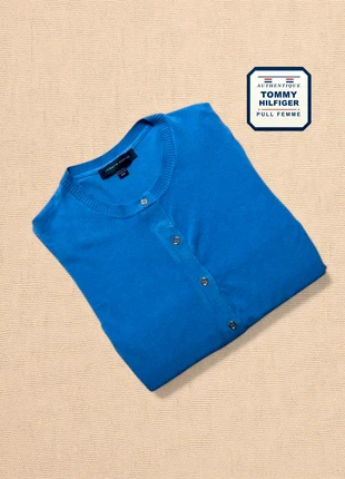 Pull Tommy Hilfiger® Authentique femme cardigan bleu clair taille M Très bon état THF-1038, marca: Tommy Hilfiger, estado: Muy bueno, tamaño: M / 38 / 10, 12,00 €, 13,30 € Protección al comprador Pro incluida